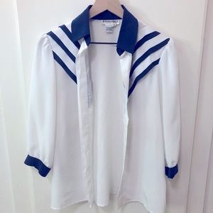 Vintage pleated blouse